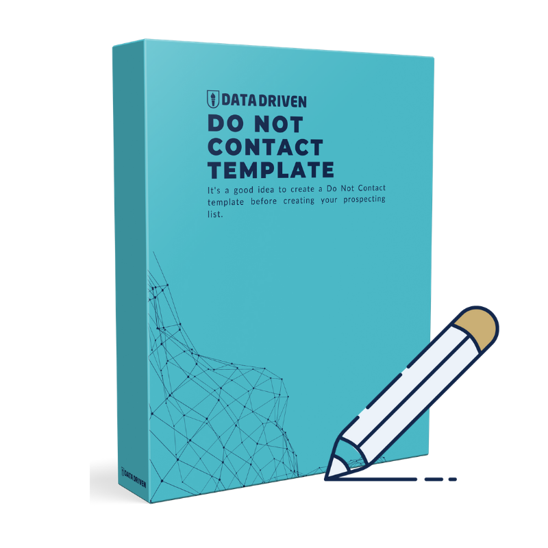 Do Not Contact Template with icon 800x800px