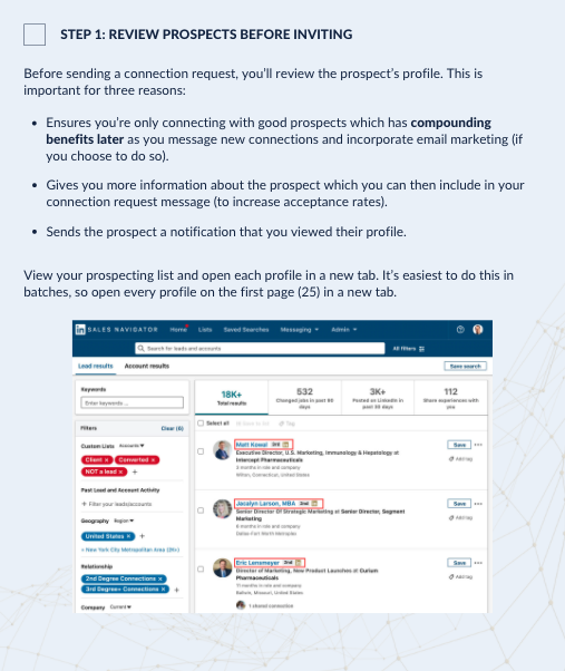 LinkedIn Outreach Daily Process and Checklist