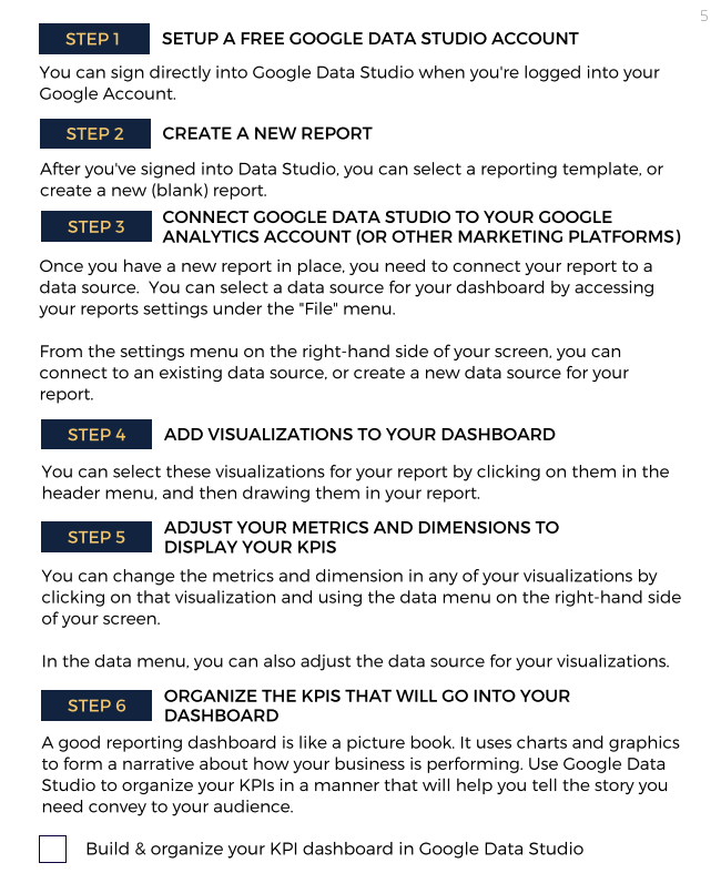 Report & Dashboard Design Checklist