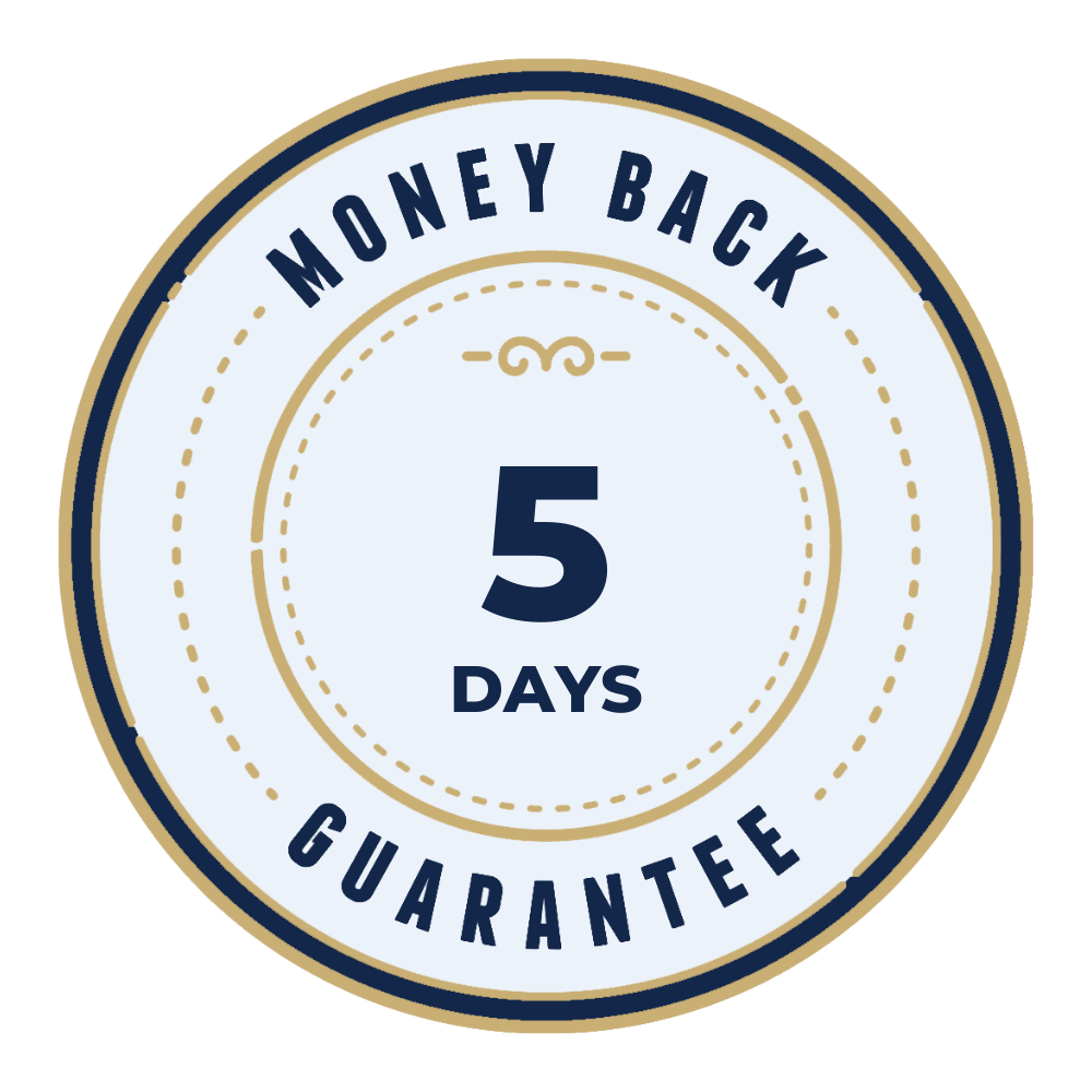 5 Days Money Back Guarantee Badge